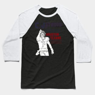 C.J. Stroud || Houston Texans || White retro Baseball T-Shirt